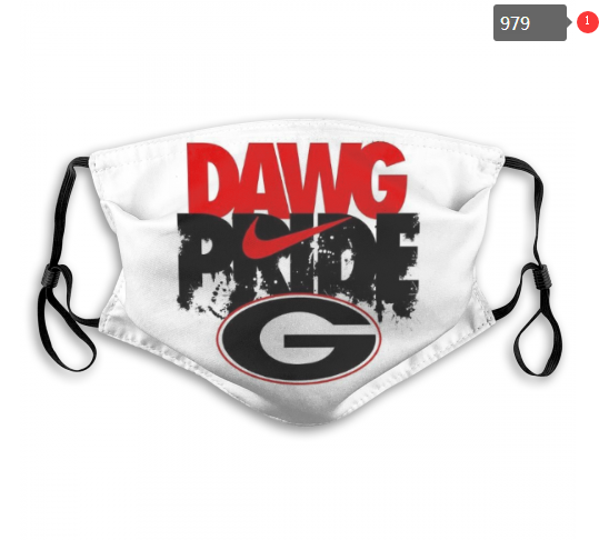 NCAA Georgia Bulldogs #7 Dust mask with filter->ncaa dust mask->Sports Accessory